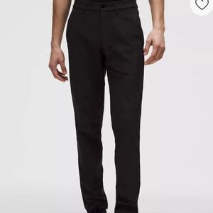 Lululemon Athletica Commission Slim Fit Men's Black Stretchy Dress Pants Sz 34